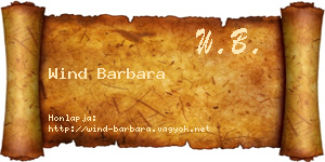 Wind Barbara névjegykártya